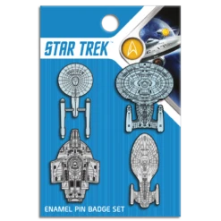 Star Trek: The 55 Collection: Enamel Pin Badge Set: Ships (Set I) -Fashion Select Toys Store e1da9cdf2e4b89f5fccfe99383ae93909090