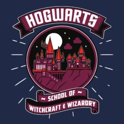 Harry Potter: T-Shirt: Moonrise At Hogwarts