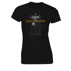 Doctor Who: Women's Fit T-Shirt: 13th Doctor Logo & TARDIS