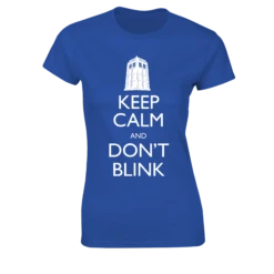 Doctor Who: Women's Fit T-Shirt: Keep Calm & Don't Blink