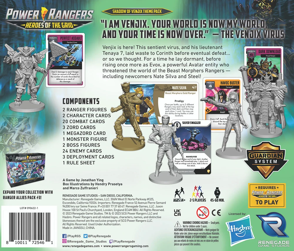 Power Rangers: Heroes Of The Grid: Shadow Of Venjix Theme Pack (Expansion) 3 Power Rangers: Heroes Of The Grid: Shadow Of Venjix Theme Pack (Expansion)