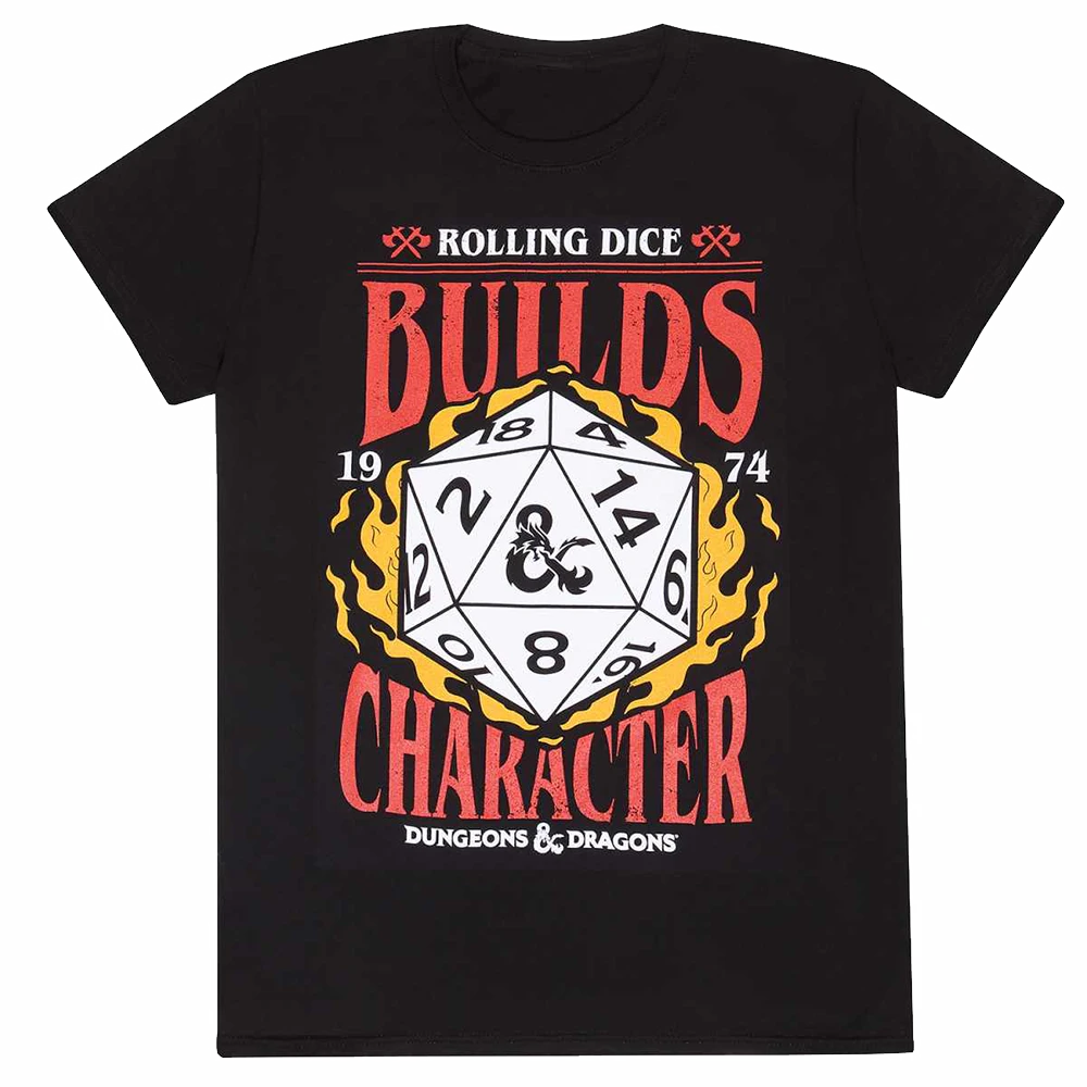 Dungeons & Dragons: T-Shirt: Builds Character 3 Dungeons & Dragons: T-Shirt: Builds Character