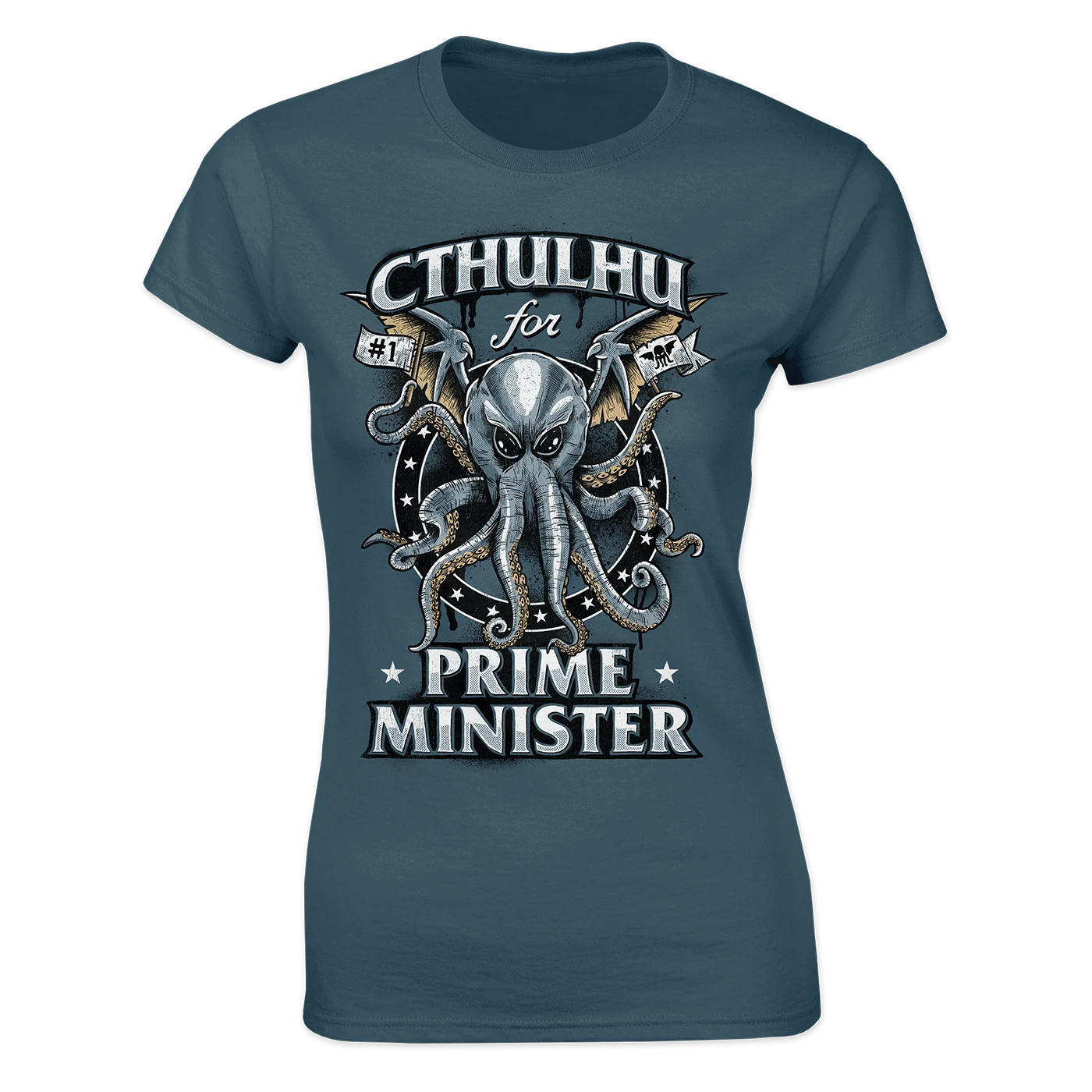 Forbidden Planet Originals: Women's Fit T-Shirt: Cthulhu For Prime Minister 3 Forbidden Planet Originals: Women's Fit T-Shirt: Cthulhu For Prime Minister